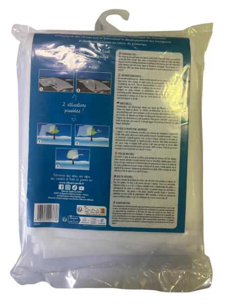 Croissance et protection des végétaux - Voile d'hivernage - 2 m x 10 m - Blanc - PACKAGING_3D_VERSO